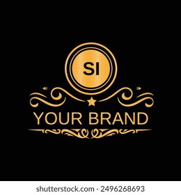 Letter SI logo vector design for corporate business