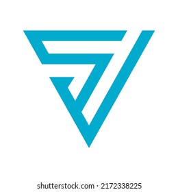 letra logotipo de SI SJ Diseño Elemento de signo ilustración vector símbolo creativo