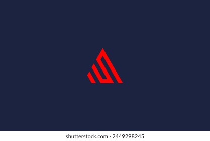 letter is or si with triangle logo icon design vector design template inspiration