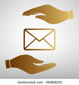 Letter sign Golden Effect.