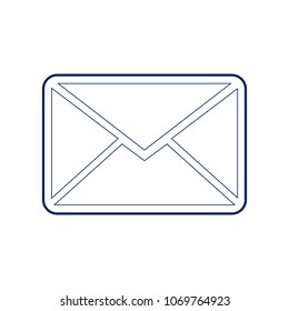 Letter sign illustration. Vector. Flat style black icon on white.