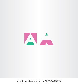 letter sign a logo letter a vector symbol icon label