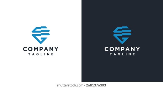 Letter sign logo vector template illustration