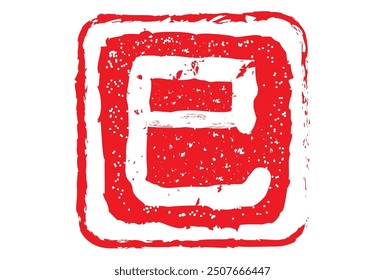 letter sign stamp vector illustration
Japanese text means snake