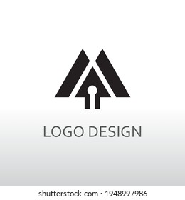 letra am para el diseño del logotipo de simpla