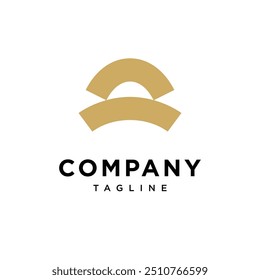 Letra A Ícone de logotipo do Simple Bridge