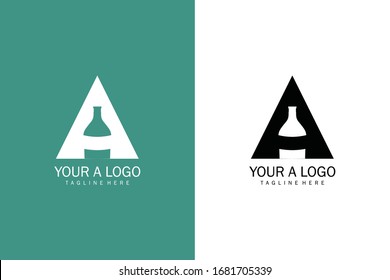 Letter A Simple And Clean Alcohol Logo