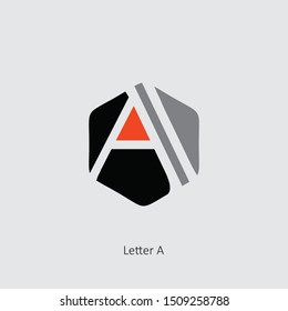 Letter A simple concept logo