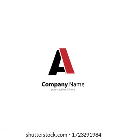 letra Un concepto de logotipo simple