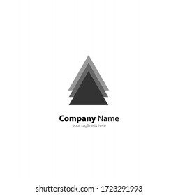 letter A simple logo concept