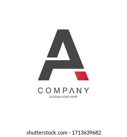 
Letra un diseño de logotipo simple