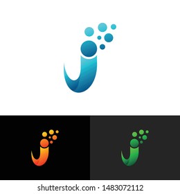 Letter i simple logo icon design vector