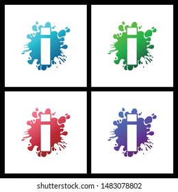 Letter i simple logo icon design vector