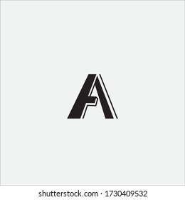 Buchstabe Eine einfache Logo-Abbildung einer einfachen Vektordesignfirma