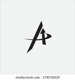 letra Una ilustración de logotipo simple de una empresa de diseño de vectores simple