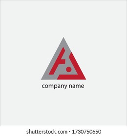 letter A simple logo illustration of a simple vector design company