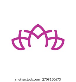 Letra A Simple Lotus Logo 
