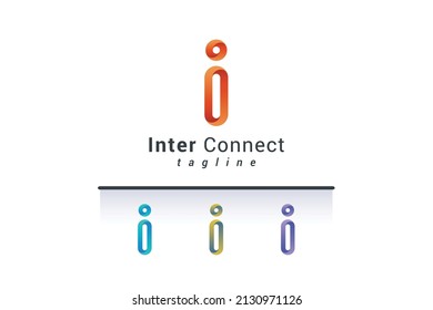 Letter i simple modern logo