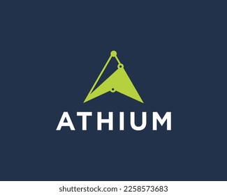 Letter A Simple Monogram Logo