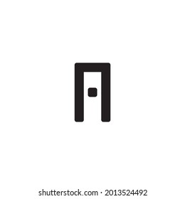 
letter A simple symbol logo vector