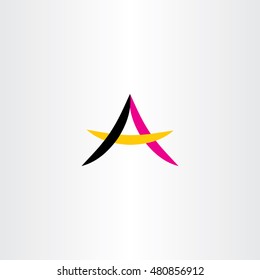 letter a simple vector logo symbol abstract