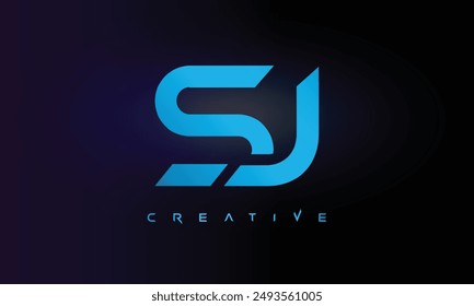 Letter SJ logo design creative custom clean two alphabet logo
