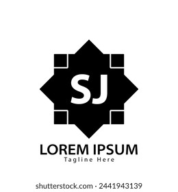 logo de SJ. SJ Diseño de logotipo SJ ilustración vectorial para empresa creativa, negocio, industria
