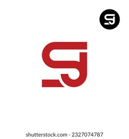 Letter SJ Monogram Logo Design