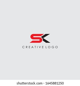 Letter Sk or KS Logo Inspiration 