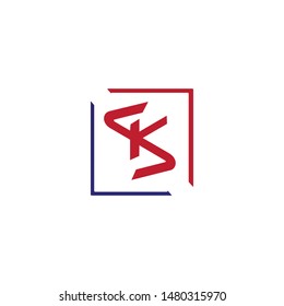 Letter SK New Logo Vector