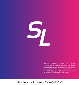 letter SL logo concept. Designed for your web site design, logo, app, UI