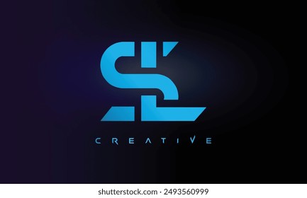 Letter SL logo design creative custom clean two alphabet logo
