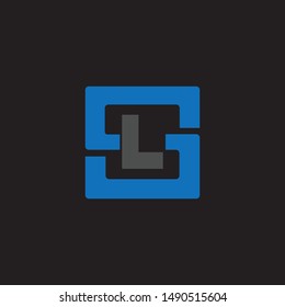 Letter SL logo design vector
