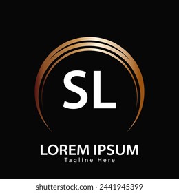 logotipo de la letra SL. SL. Ilustración vectorial de diseño de logotipo SL para empresa creativa, negocio, industria
