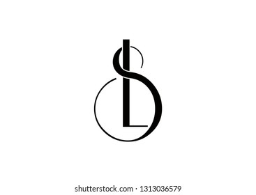 Letter SL Luxury Logo Design 