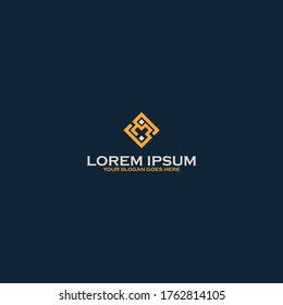 vector de diseño de logotipo SM de letra
