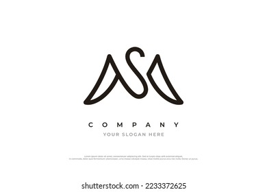 Letter SM Logo or MS Logo Design Vector Template