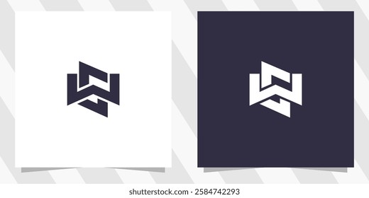 letter sm ms logo design