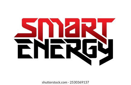 letter smart energy design vector