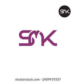 Letter SMK Monogram Logo Design