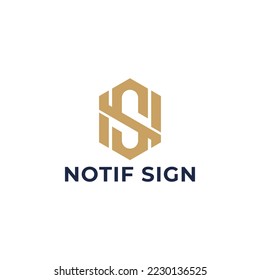 letter SN initial Logo Designs vector