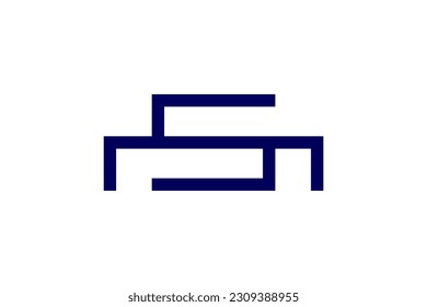 Letter SN Logo Design Vector Sign 