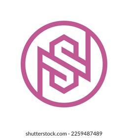 Letter SN NS logo Template Vector