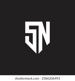 Letter SN or NS modern icon logo design creative unique for corporate and construction company initial logo monogram.