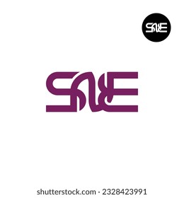 Letter SNE Monogram Logo Design