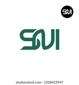 Letter SNI Monogram Logo Design
