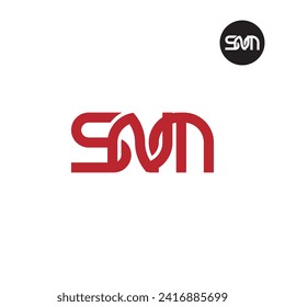 Letter SNM Monogram Logo Design