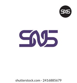 Letter SNS Monogram Logo Design
