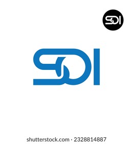 Letter SOI Monogram Logo Design