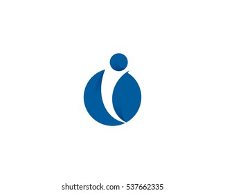 Letter I Solution Logo Design Template Element